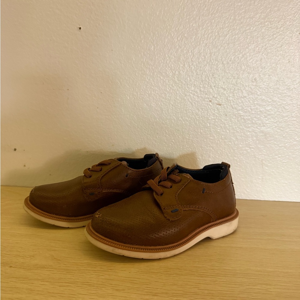 Stylish Tan Kids Dress Shoes